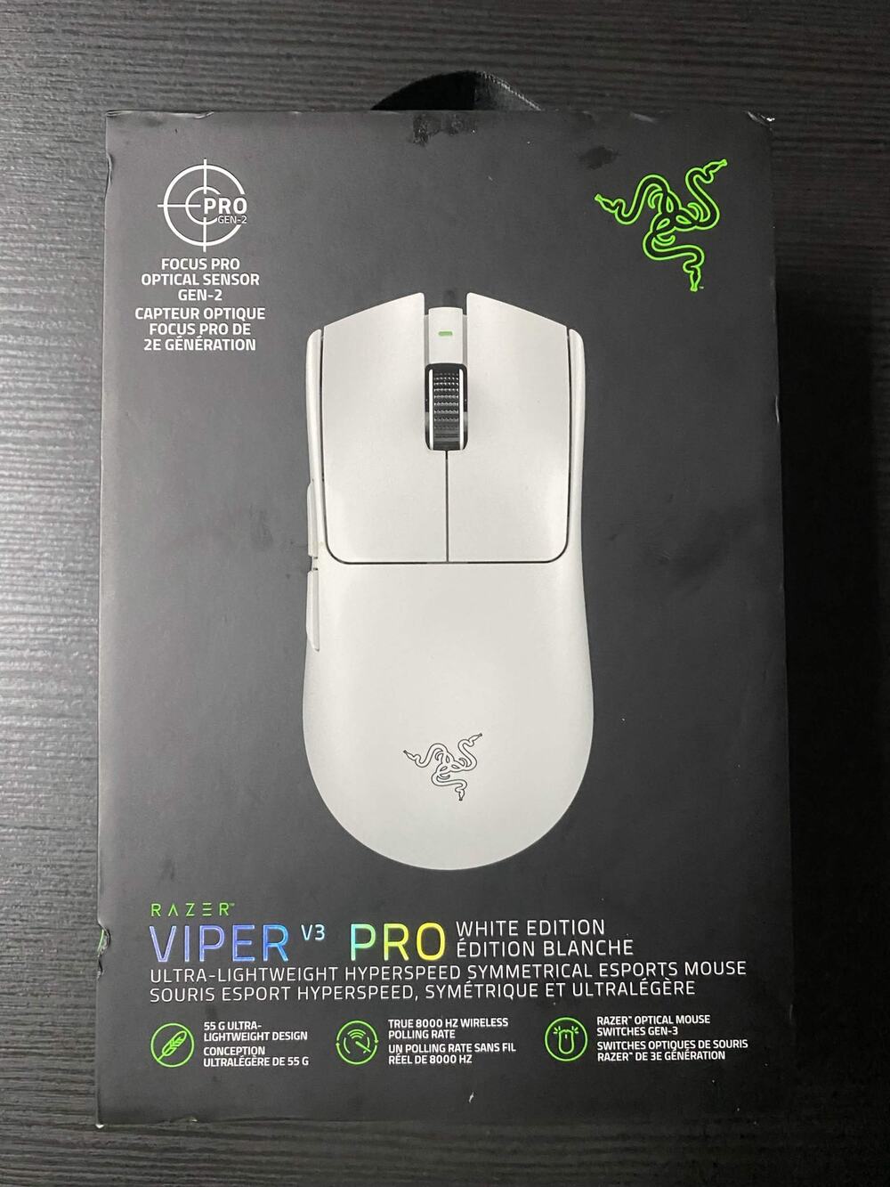 RAZER Viper V3 Pro White Edition Ultra-Lightweight Wireless Mouse (Sealed)
